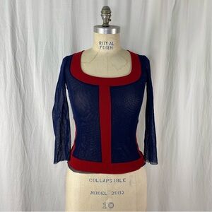 Jean Paul Gaultier Mesh Top Size Small